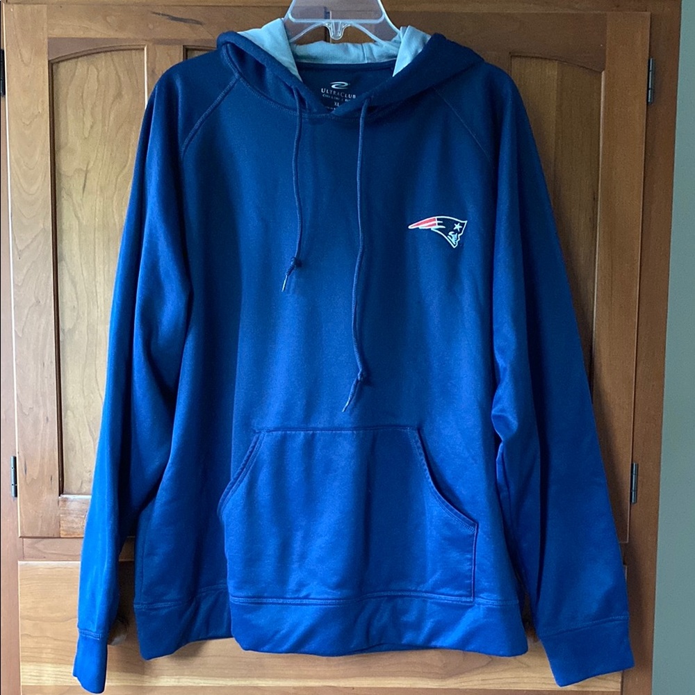 New England Patriots blue Men's Hoodie